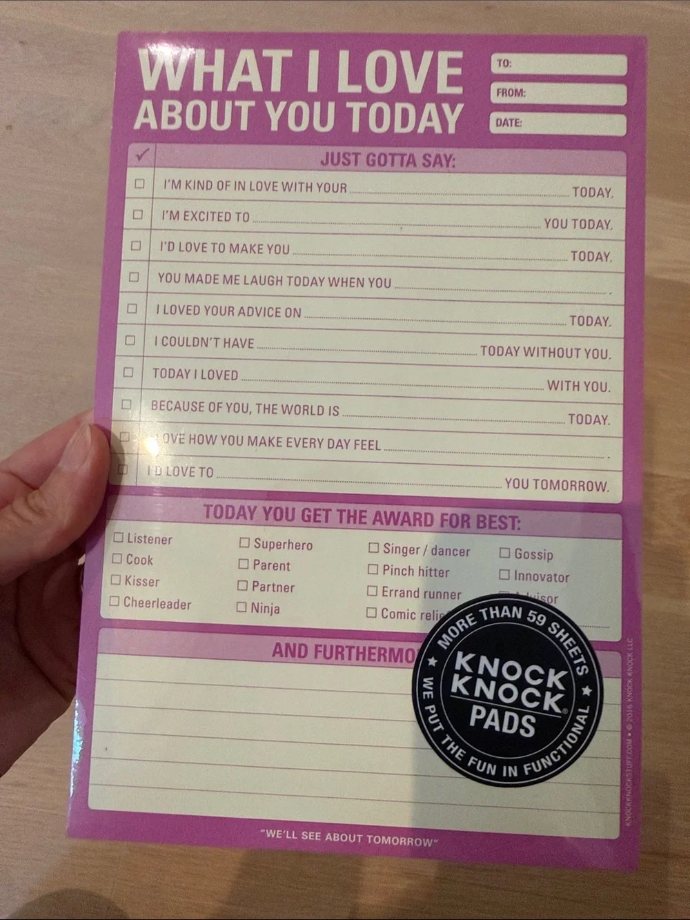 Knock Knock Pink 